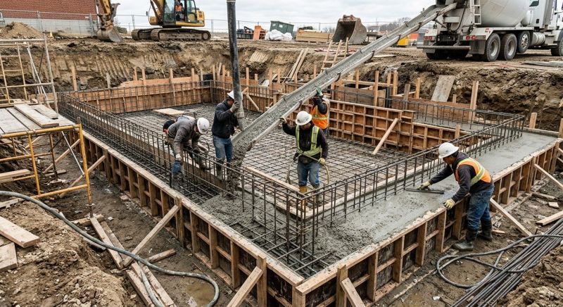 Basement Concrete Installation in Portage County, OH