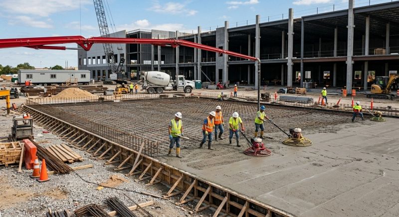 Commercial Slab Construction in Hartville, OH