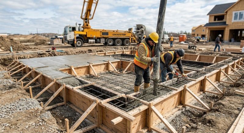 Concrete Foundation Installation in Homeworth, OH