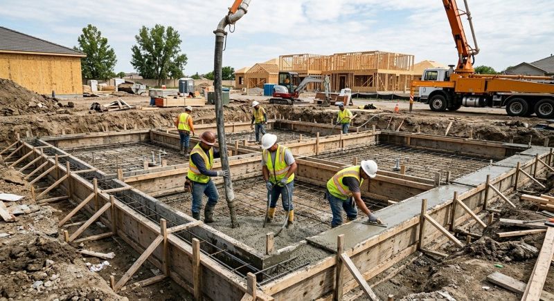 Concrete Foundation Installation in Stow, OH