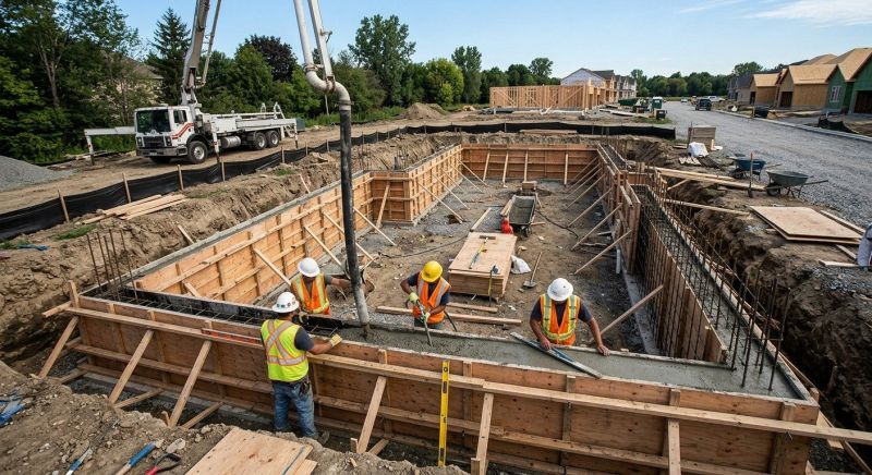 Concrete Foundation Installation in Wadsworth, OH