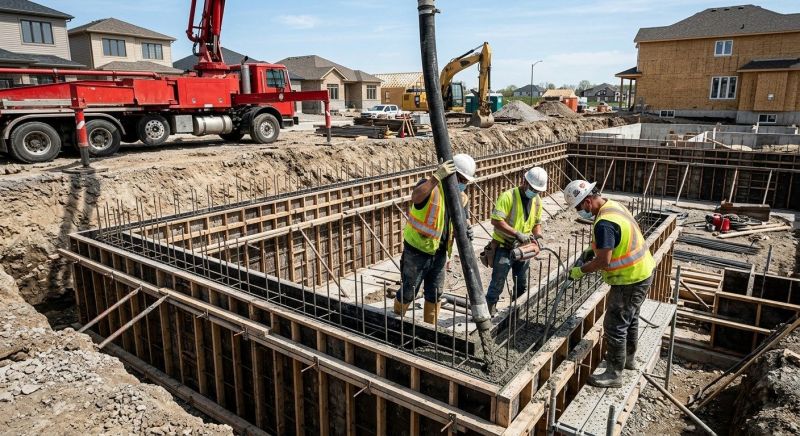 Foundation Wall Pouring in Canton, OH